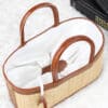 Handmade Top Handle Straw Bag - Image 8