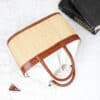 Handmade Top Handle Straw Bag - Image 12