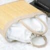 Practical Straw Bag with Handle / Straw Handbag Handmade / Womens Handbag Handmade from Straw - Image 4