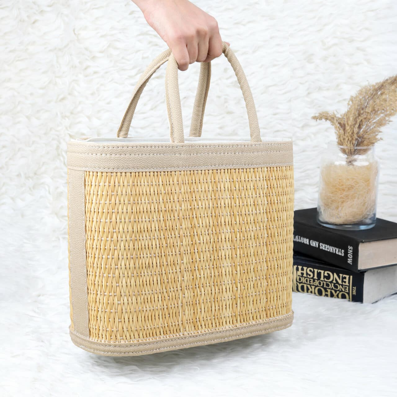 Straw bag women handbag hand bag