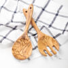 Olive Wood Servers Handmade - Wood Salad - Image 6