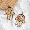 Mother of Bride Gift From Daughter - Olive Wood Earrings | Artisraw - Image 7
