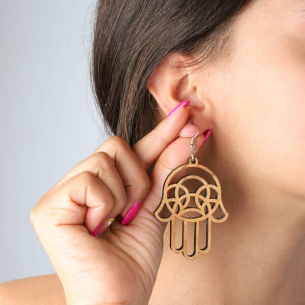 Mother of Bride Gift From Daughter - Olive Wood Earrings | Artisraw