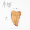 Gua Sha Set of 3 Handmade from Olive Wood Artisraw – Tunisie - Image 4