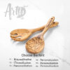 Olive Wood Servers Handmade - Wood Salad - Image 4