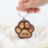 PAW PRINT KEYCHAIN