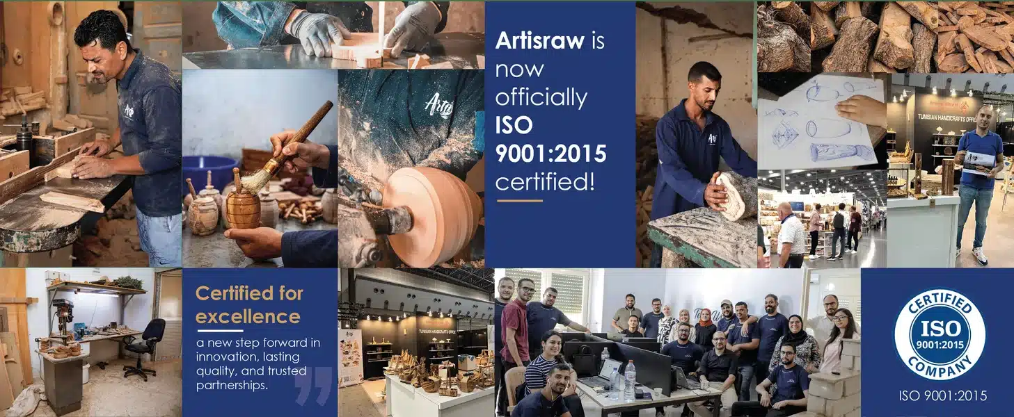 Artisraw ISO 9001 certified olive wood collection